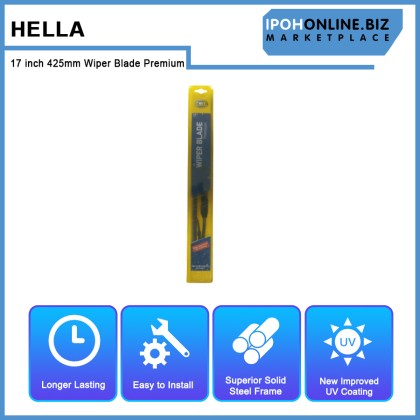Hella 17 inch 425mm Wiper Blade Premium 9XW 177 935-171 For Alfa Romeo BMW Daihatsu Ford Honda Hyundai Mitsubishi Perodua Proton Subaru Suzuki Toyota Hella 17 inch 425mm Wiper Blade Premium 9XW 177 935-171 For Alfa Romeo BMW Daihatsu Ford Honda Hyundai Mitsubishi Perodua Proton Subaru Suzuki Toyota